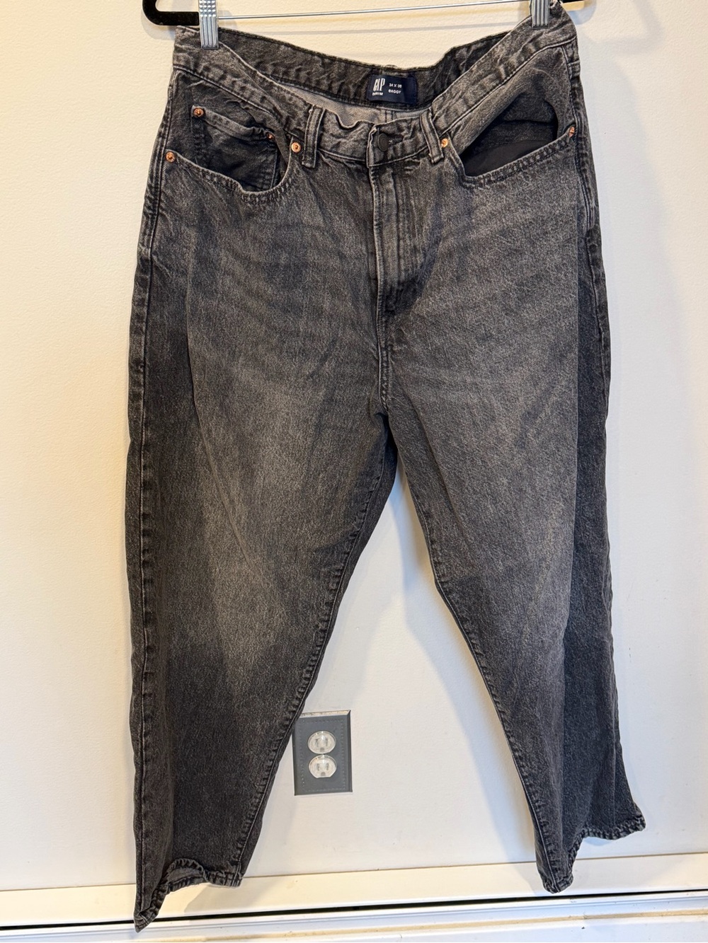 Men’s GAP Baggy Jeans Washed Black 34x30